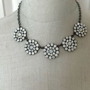 Sweet Lola crystal circle statement necklace